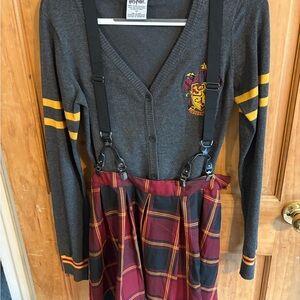 Harry Potter Gryffindor Cosplay skirt and House Sweater